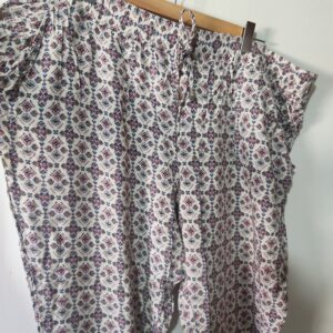 Pink/Blue Pattern Pants - 46