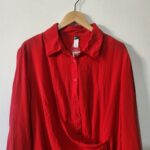 New Red Long Sleeve Dress - XL
