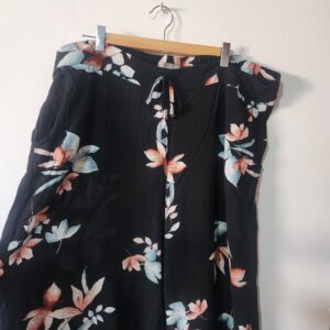 Black Print Pants - 3XL