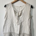 Cream Boho Style Top - S
