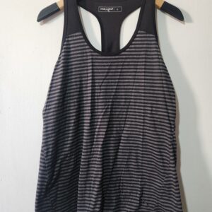 Maxed Grey Striped Top - L