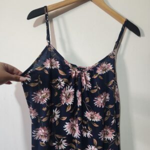 Tango Blue Floral Dress - M