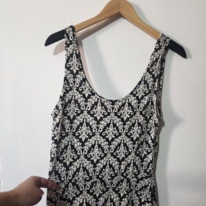 Factorie Grey Print Dress - M