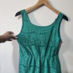Green Chrochet Dress - S
