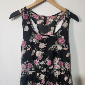 Real Clothing Black Floral Dress - S