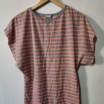Maxed Orange Stripe Top - M