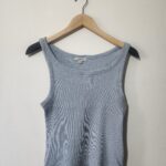 Blue Ribbed Tank Top - 10