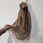 Brown Knit Scarf - OS