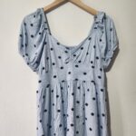 Blue Polka Top - M