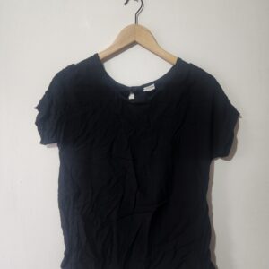 Black Viscose Top - M