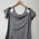 Black/White Stripe Top - M