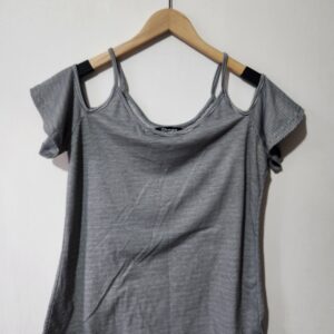 Black/White Stripe Top - M