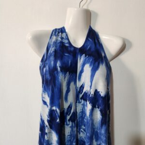 Blue Halter Dress - S/M