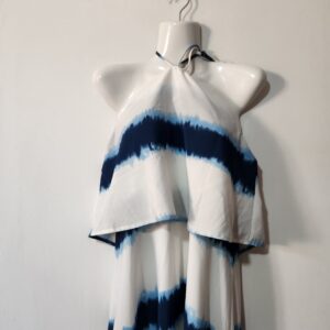 Blue/White Long Dress - 12