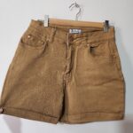 Camel Denim Shorts - 14