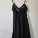 Black Floral Nighty  - M