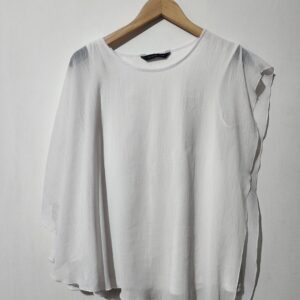 Miladys White Flowy Top - 12