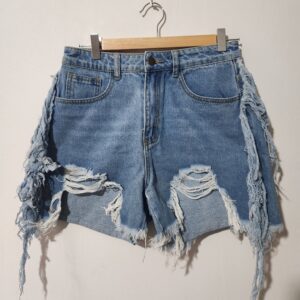 Shein Ripped Denim Shorts - 16