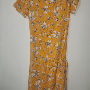 Yellow Floral Dress - 34