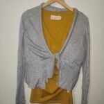 Grey Knit Cardi - M