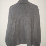 Grey Poloneck Knit - M