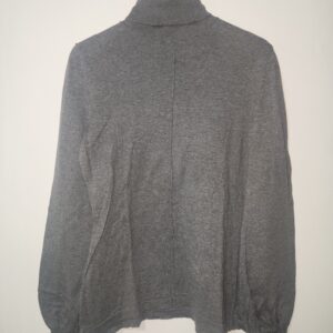 Grey Poloneck Knit - M