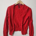 Red Button Knit - M