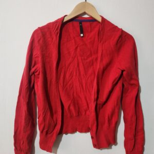 Red Button Knit - M
