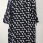 Navy White Dress - 12