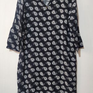 Navy White Dress - 12