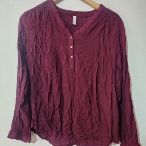Maroon Textured Top - 12
