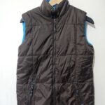 Brown/Blue Sleeveless Puffer - 13-14y