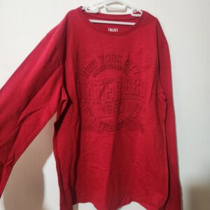 Red Long Sleeve Top - 14y