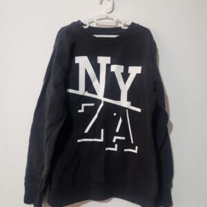 Black Long Sleeve Track Top - 9-10y