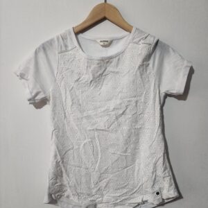 Off White Lace Front Top - M