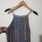 Strap Long Multicolour Dress - 10