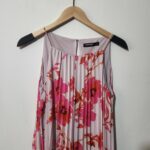 Pink Floral Strap Long Dress - 10