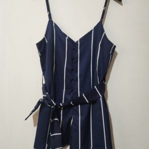 Navy/White Stripe Jumpsuit - 8