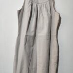 Beige Sleeveless Dress - 10