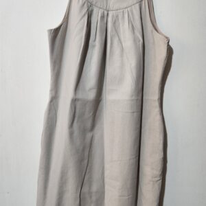 Beige Sleeveless Dress - 10