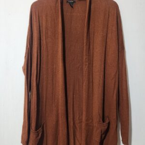 Brown L/S Cardi Knit - M
